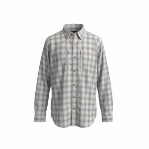 Patagonia Gray Plaid Button Down Shirt Lightweight Comfy Outdoor Hiking Travel